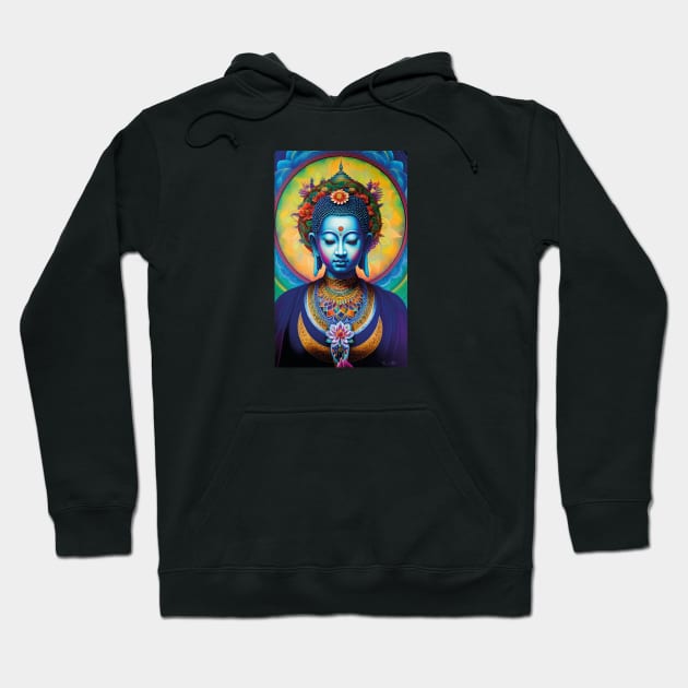 buddha floral mandala Hoodie by mariasshop